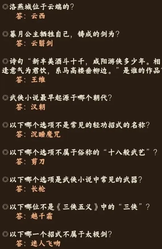 奇迹暖暖答案是什么