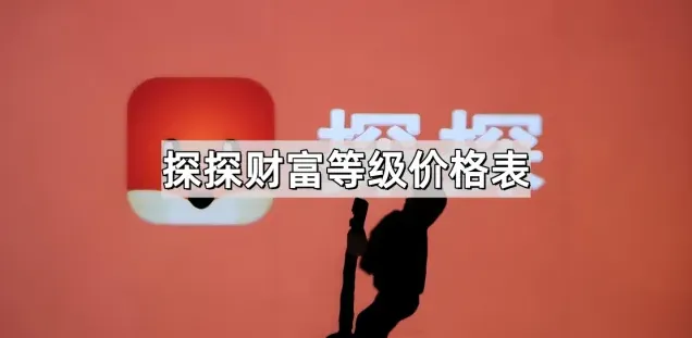 《探探》：财富等级价格表汇总