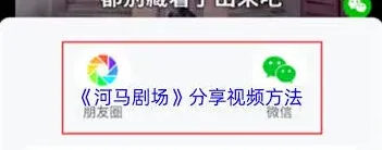 河马剧场视频分享步骤指南