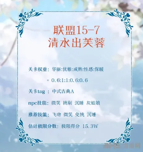奇迹暖暖清水出芙蓉