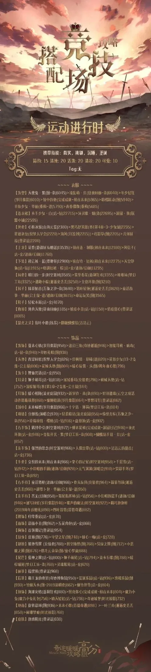奇迹暖暖攻略