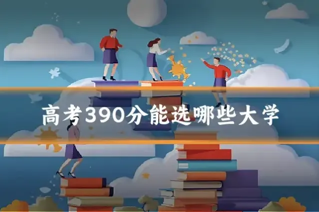 高考390分能选哪些大学