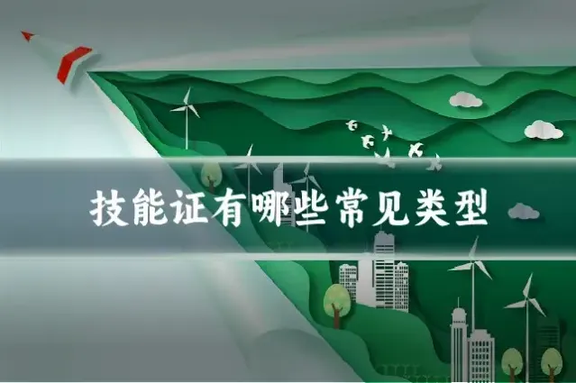 技能证有哪些常见类型