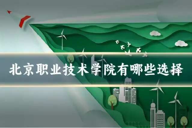 北京职业技术学院有哪些选择