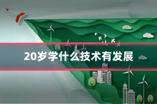 20岁学什么技术有发展