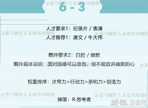 恋与制作人三星