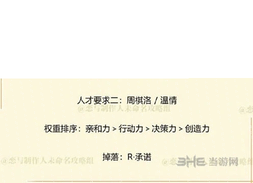 恋与制作人三星