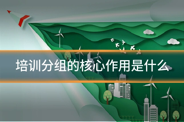 培训分组的核心作用是什么