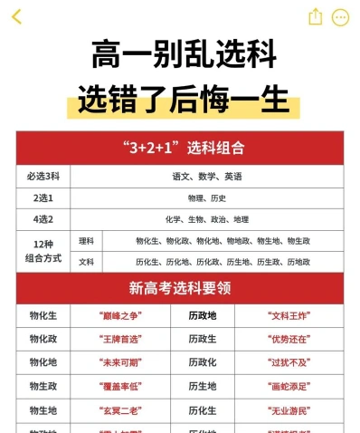 新高考选科