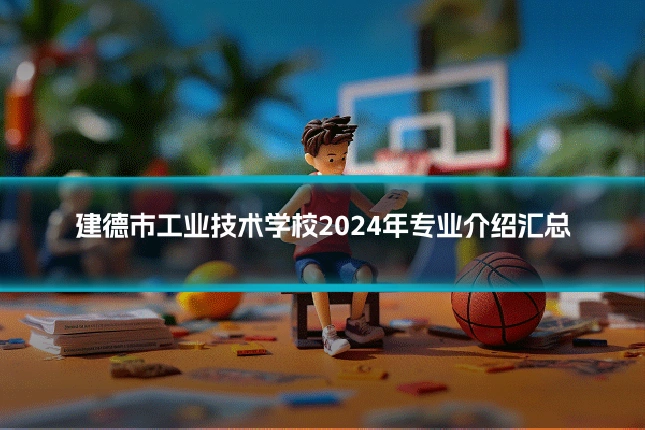 建德市工业技术学校2024年专业介绍汇总