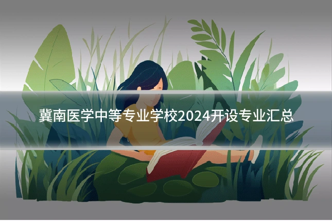 冀南医学中等专业学校2024开设专业汇总