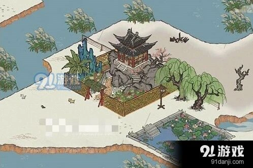 江南百景图牡丹亭应该放在哪