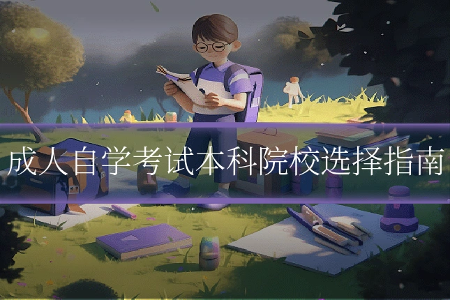 成人自学考试本科院校选择指南
