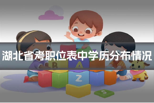 湖北省考职位表中学历分布情况