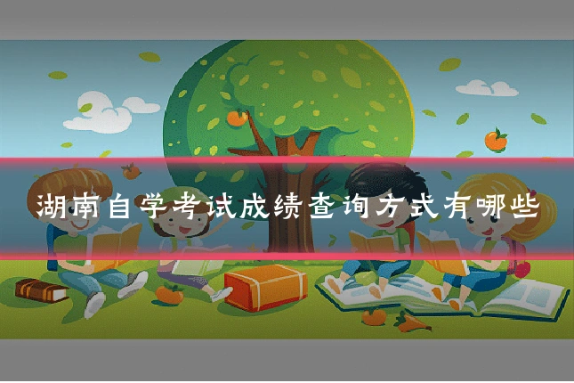 湖南自学考试成绩查询方式有哪些