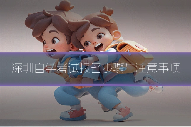 深圳自学考试报名步骤与注意事项