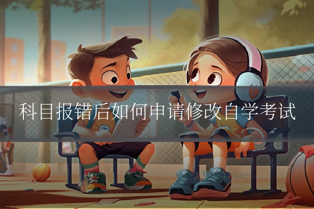 科目报错后如何申请修改自学考试