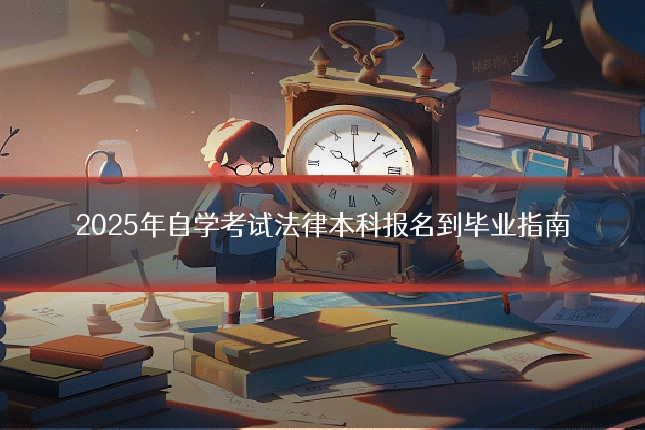 2025年自学考试法律本科报名到毕业指南