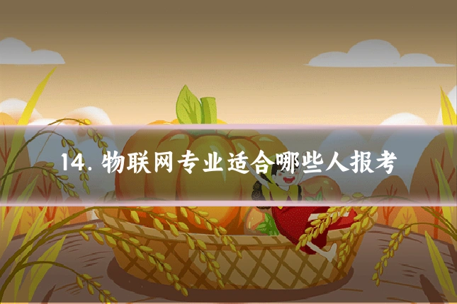 14. 物联网专业适合哪些人报考