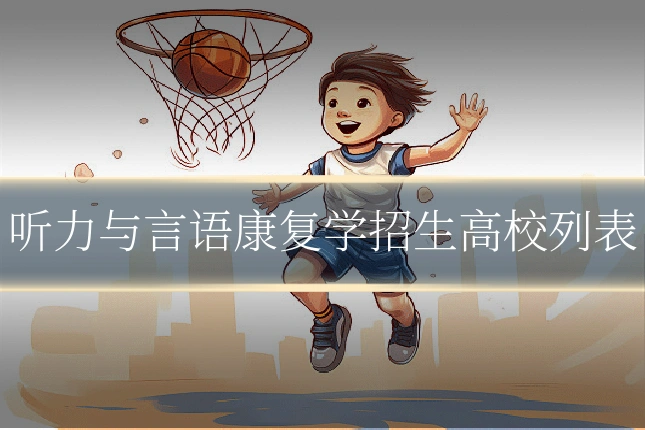 听力与言语康复学招生高校列表