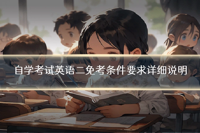 自学考试英语二免考条件要求详细说明