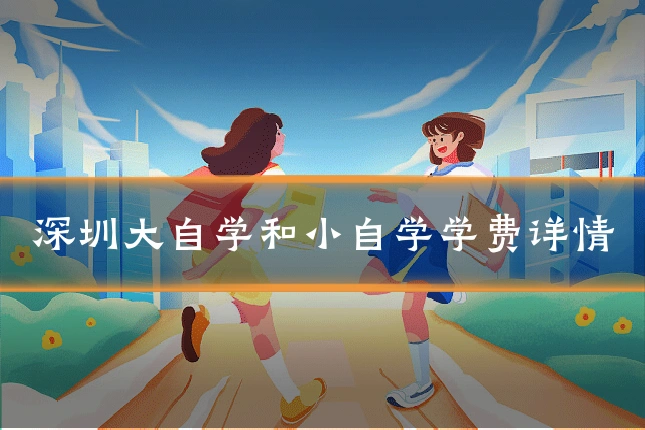 深圳大自学和小自学学费详情