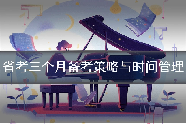 省考三个月备考策略与时间管理