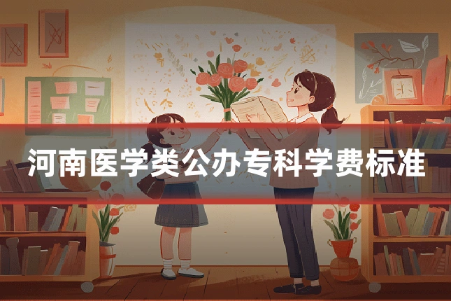 河南医学类公办专科学费标准