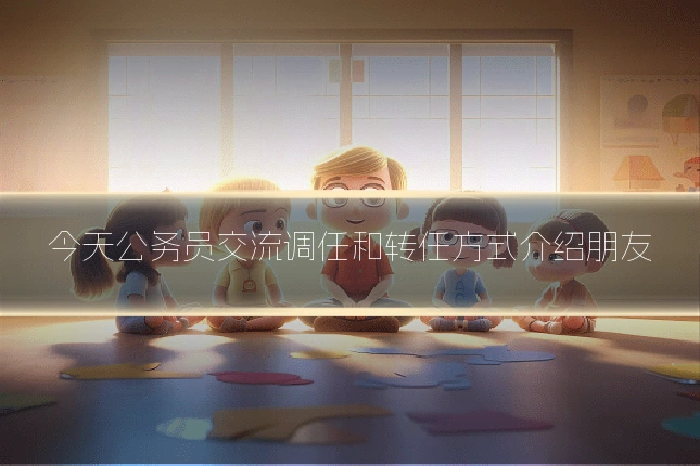 今天公务员交流调任和转任方式介绍朋友