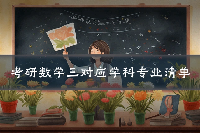 考研数学三对应学科专业清单