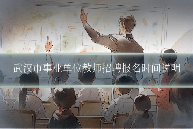 武汉市事业单位教师招聘报名时间说明