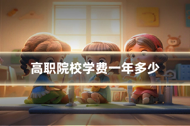 高职院校学费一年多少