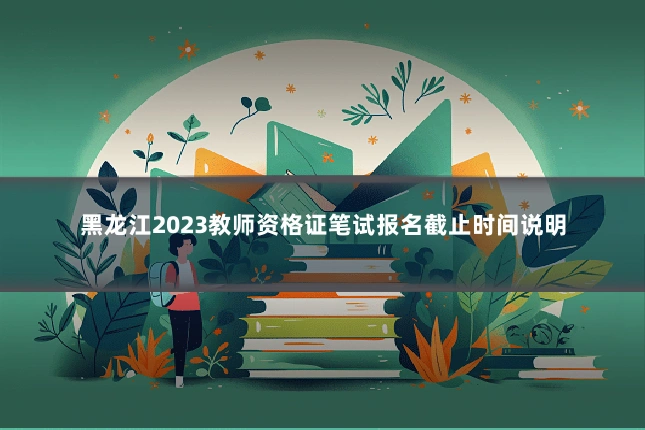 黑龙江2023教师资格证笔试报名截止时间说明