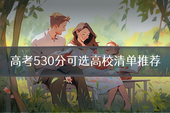 高考530分可选高校清单推荐