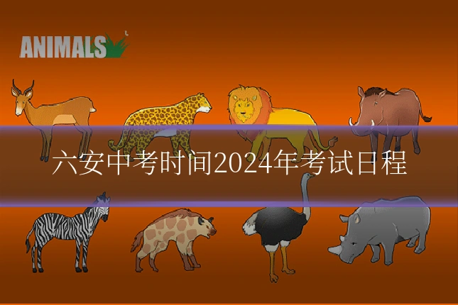 六安中考时间2024年考试日程