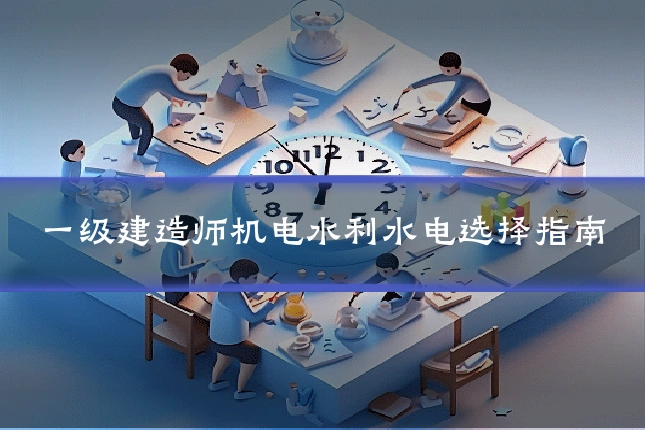一级建造师机电水利水电选择指南
