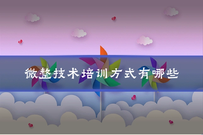 微整技术培训方式有哪些