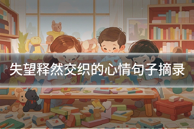 失望释然交织的心情句子摘录