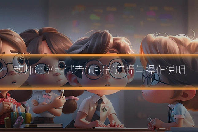 教师资格笔试考试报名流程与操作说明
