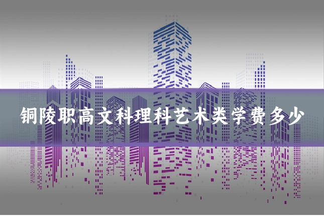 铜陵职高文科理科艺术类学费多少