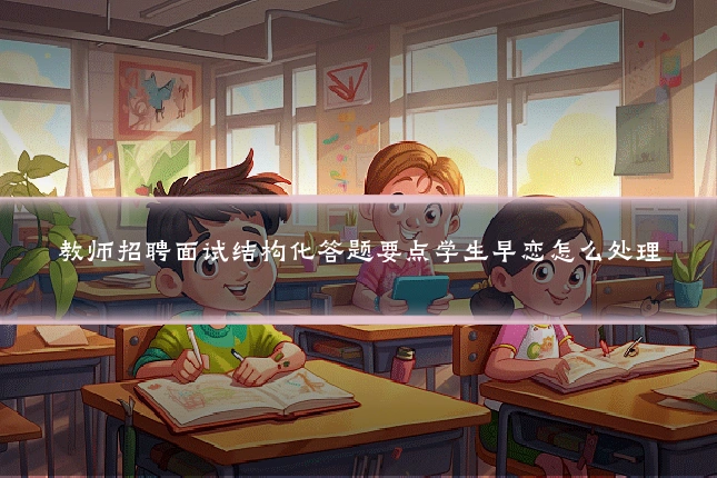 教师招聘面试结构化答题要点学生早恋怎么处理