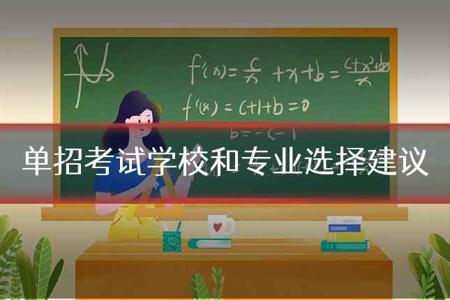 单招考试学校和专业选择建议