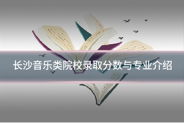 长沙音乐类院校录取分数与专业介绍
