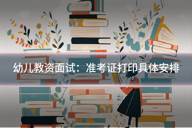 幼儿教资面试：准考证打印具体安排