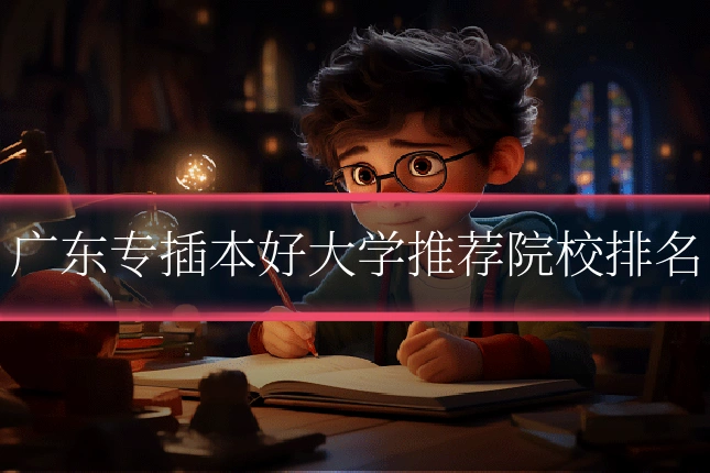广东专插本好大学推荐院校排名