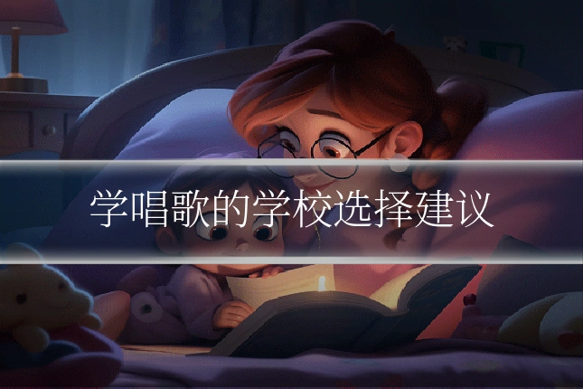 学唱歌的学校选择建议