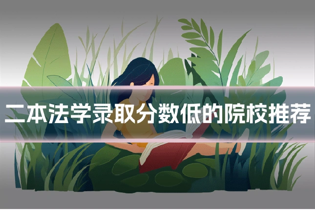 二本法学录取分数低的院校推荐