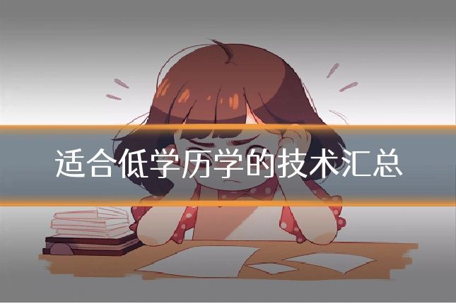 适合低学历学的技术汇总