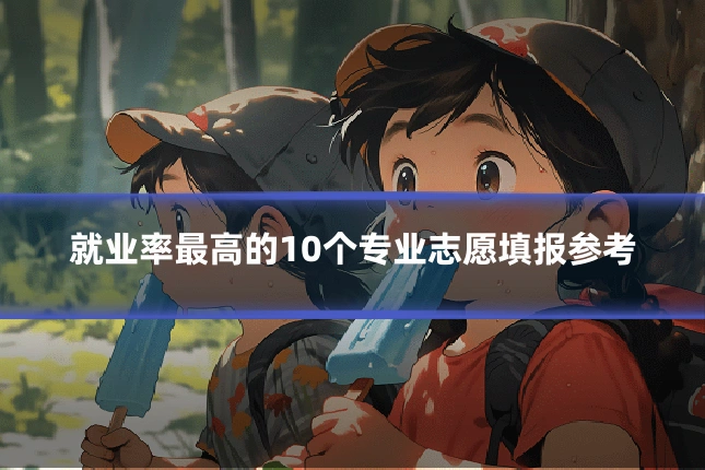 就业率最高的10个专业志愿填报参考