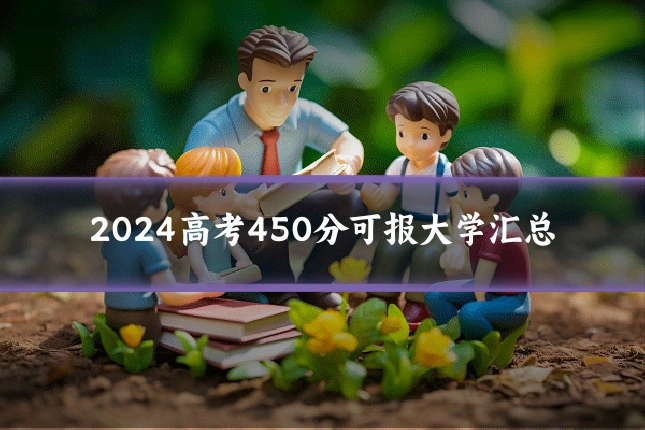 2024高考450分可报大学汇总